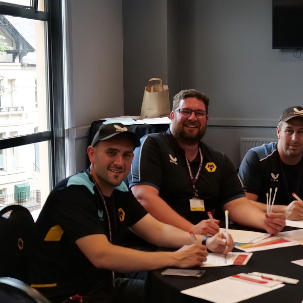 Image of Wolves staff swabbing Image of Wolves staff swabbing