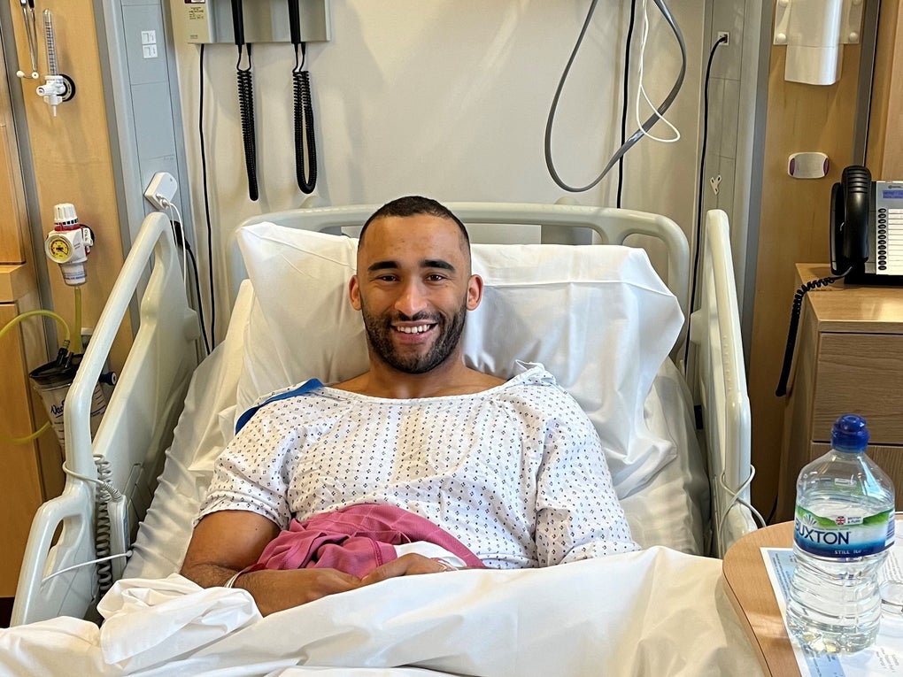 African British stem cell donor getting ready to donate African British stem cell donor getting ready to donate