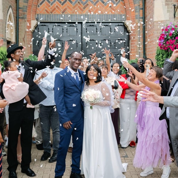 Patient Salma and Marlon on their wedding day, after her successful stem cell transplant Patient Salma and Marlon on their wedding day, after her successful stem cell transplant