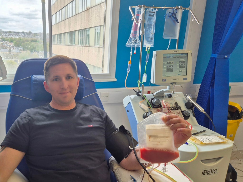 Stem cell donor at the hospital Stem cell donor at the hospital