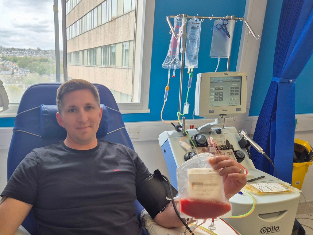 Stem cell donor at the hospital Stem cell donor at the hospital