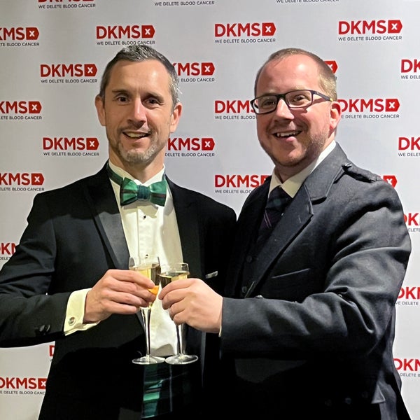 Pete McCleave and Chris Bain, DKMS Scotland