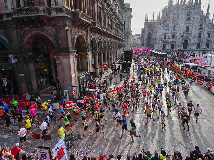 Runners in Milan Runners in Milan