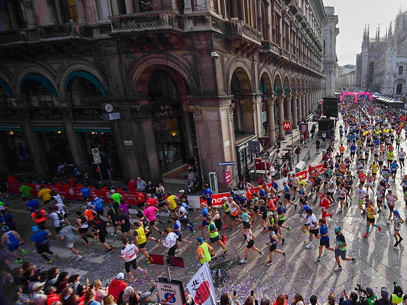 Runners in Milan Runners in Milan