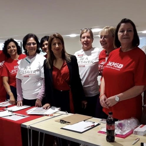 Volunteers from Bedford Hub in action ata donor drive Volunteers from Bedford Hub in action ata donor drive