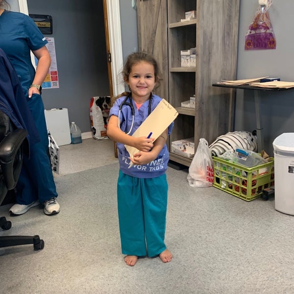 A little girl in the hospital A little girl in the hospital