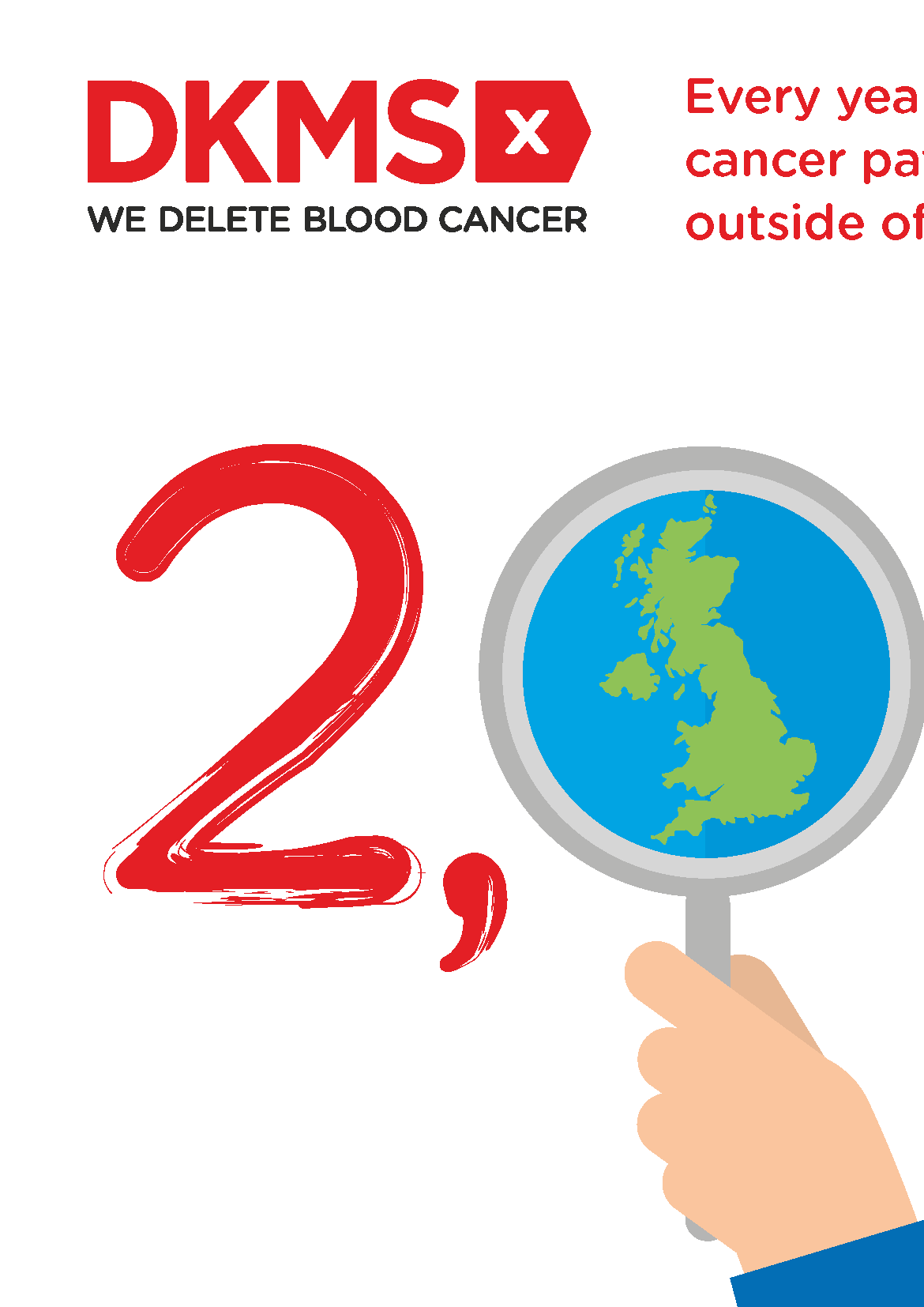 DKMS donor search infographic