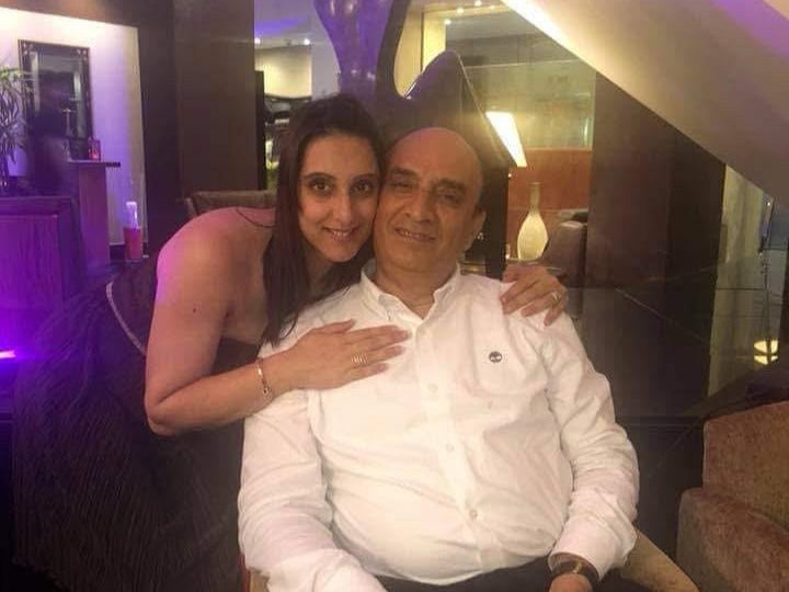 Harish with his daughter, Sunita Harish with his daughter, Sunita