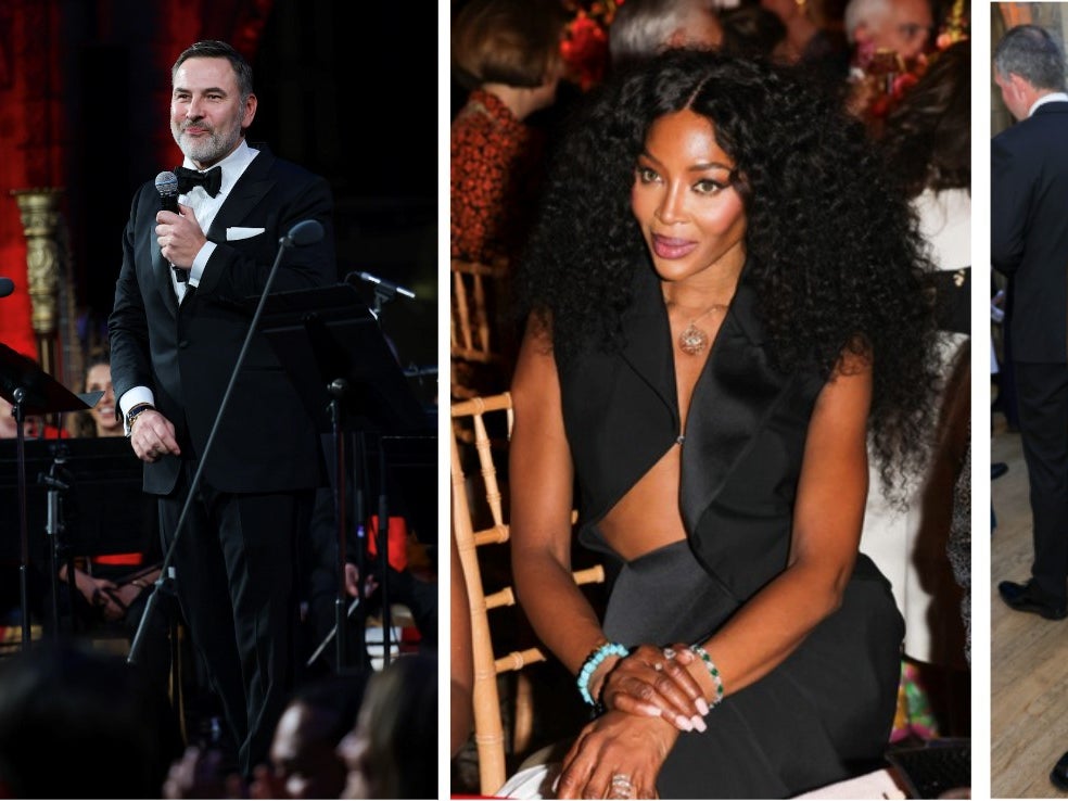 (L to R) David Walliams, Naomi Campbell, Tom Daley and Alice Eve (L to R) David Walliams, Naomi Campbell, Tom Daley and Alice Eve