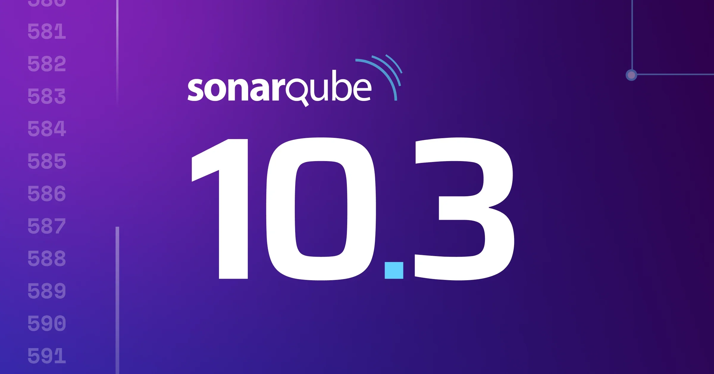 SonarQube 10.3 Release Announcement Image