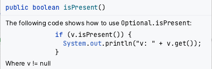 java public boolean snippet