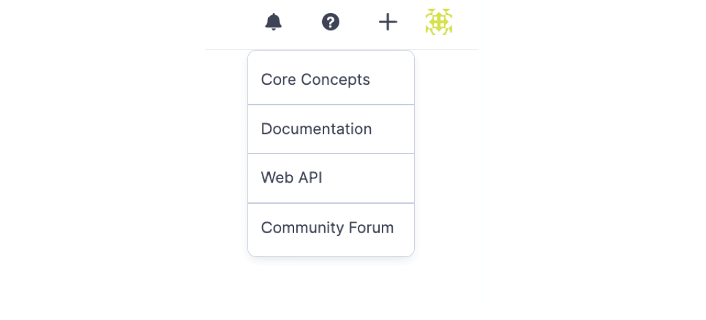 SonarCloud core concepts menu