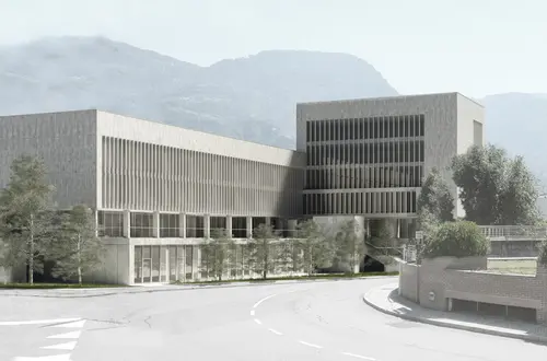 Nuova sede: vista laterale Nuova sede: vista laterale