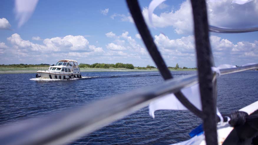 A River Run cruiser sailing in Athlone in County Westmeath.