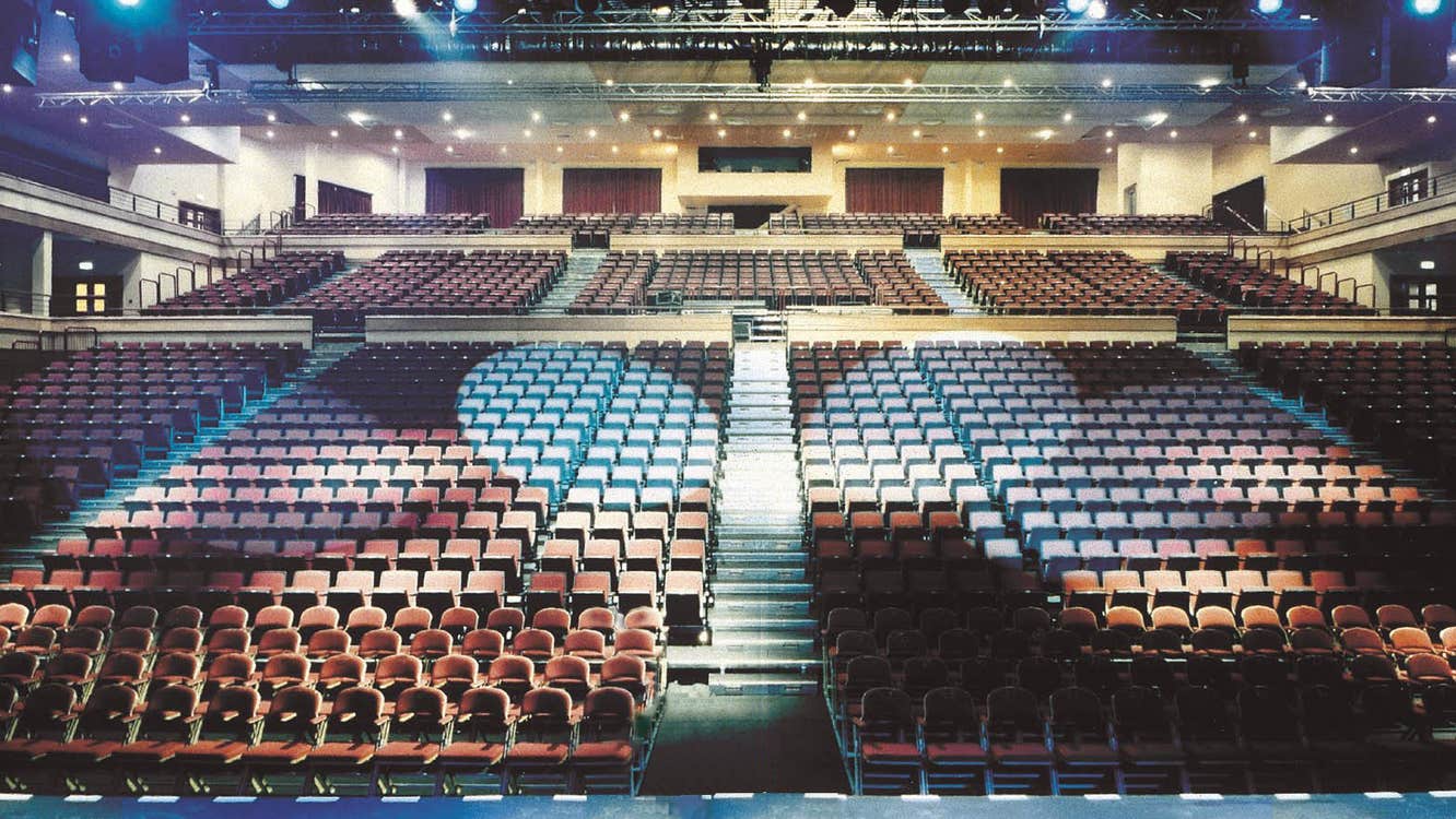 A view inside the main auditorium at the Gleneagle INEC Arena