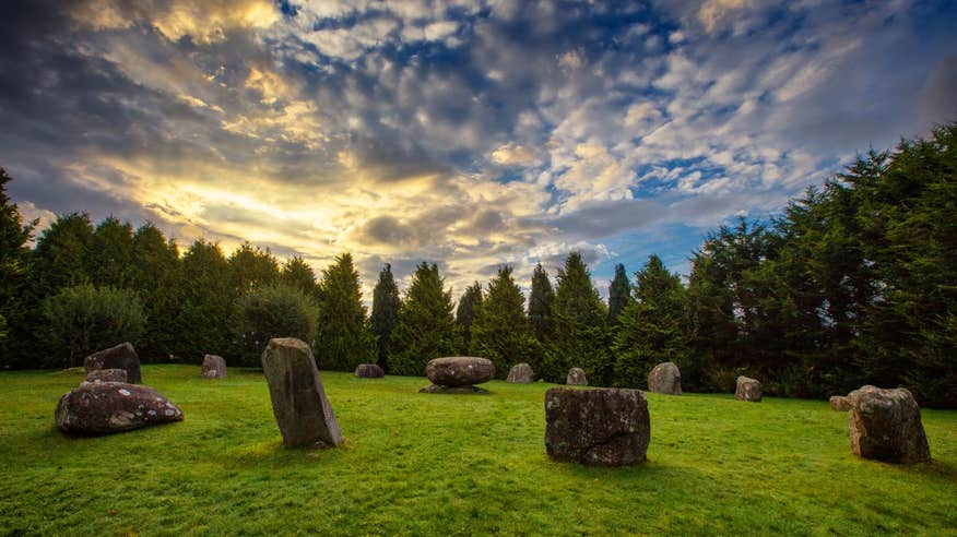 Sunset at Kenmare Stone Circle, Kerry