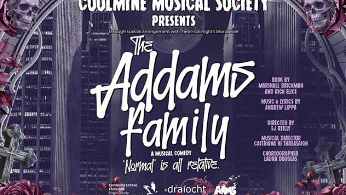 Poster for Coolmine Musical Society: The Addams Family