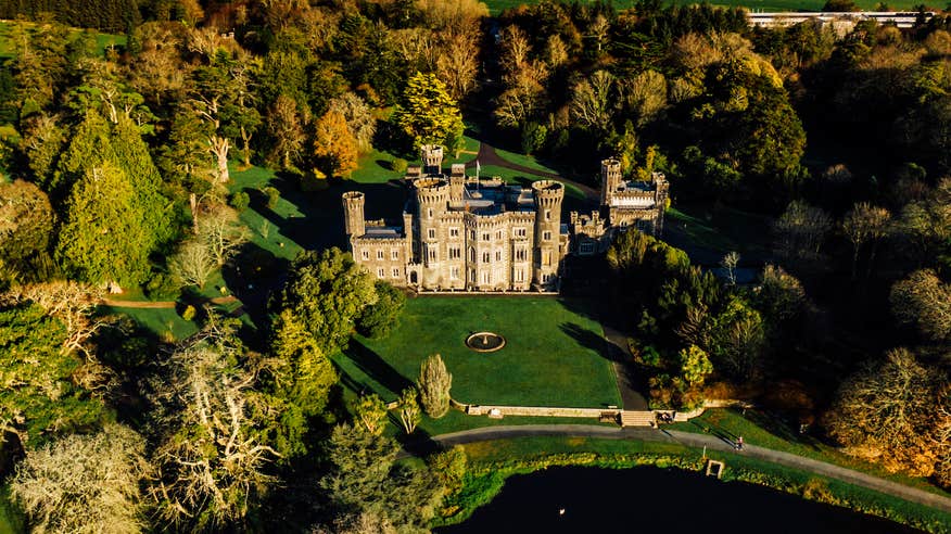 Aerial image of Johnstown Castle and Estate in County Wexford