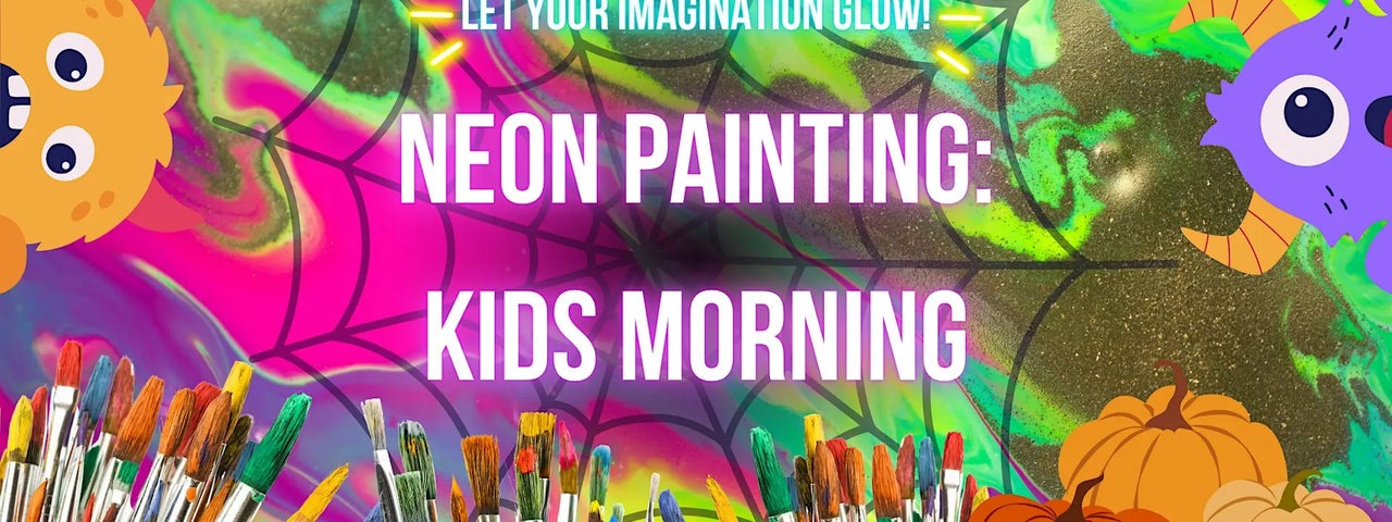 Halloween Kids Morning | Neon Painting