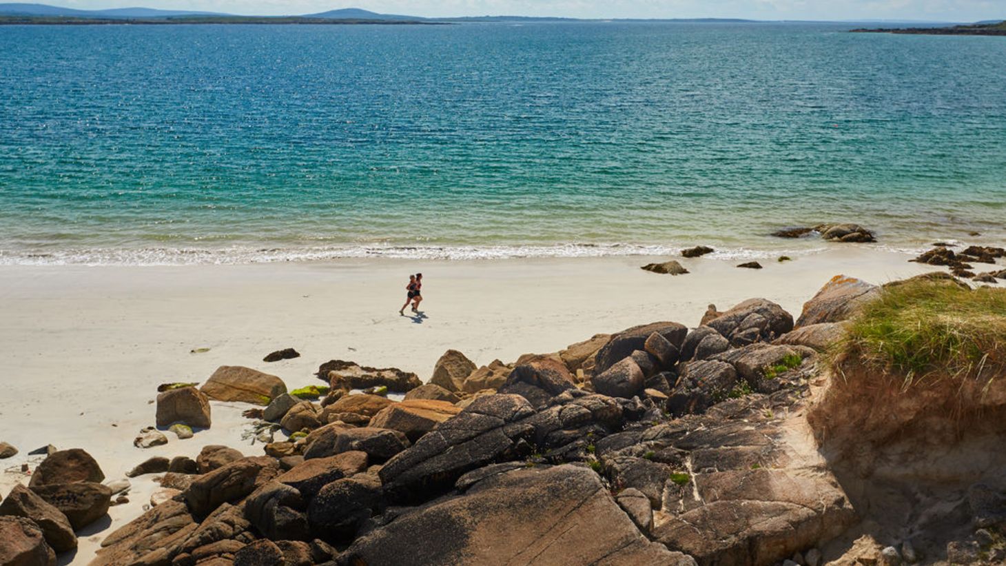 Escape to the quiet and calm of Gurteen Beach in Galway.