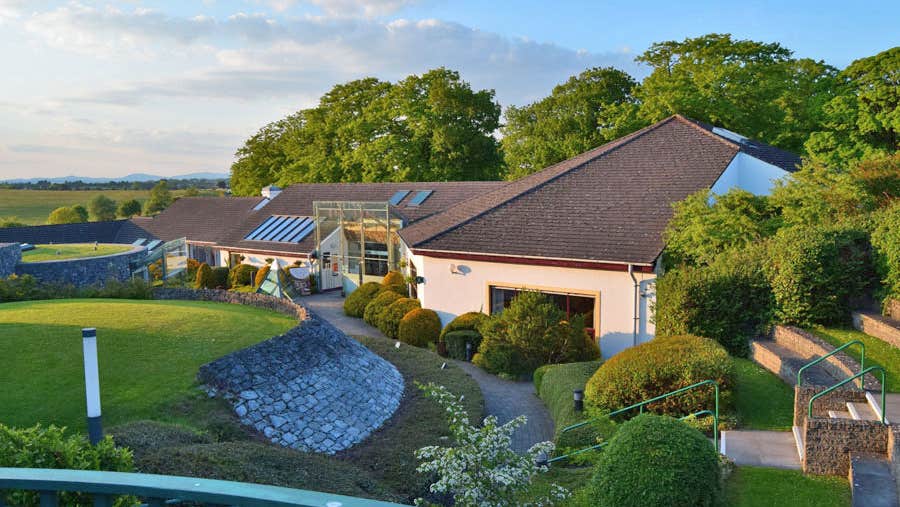 Bru Boru Cultural Centre exterior viewed from steps