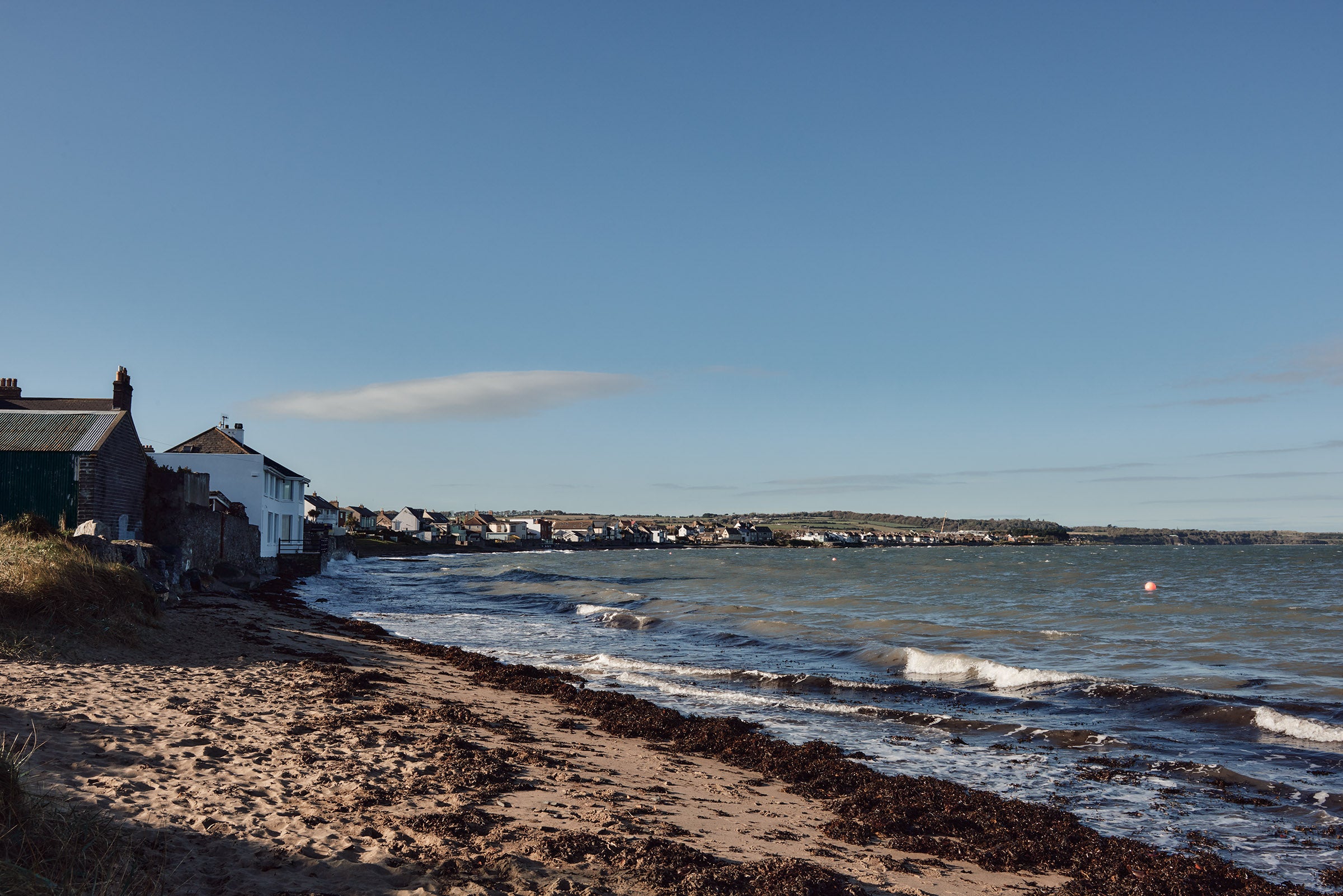 View of the beachfront at Skerries in Dublin.