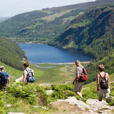 Image of hikers in Glendalough in County Wicklow