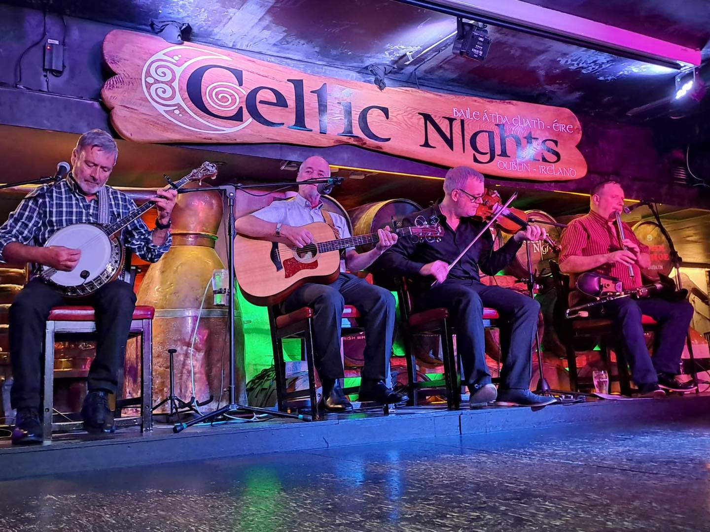 Musicians performing at Celtic Nights at The Arlington Hotel, O Connell Bridge