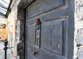 A view of the front door of Leopold and Molly Blooms home in Ulysses