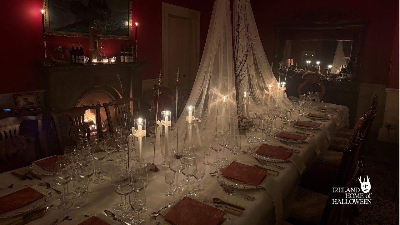 The samhain table at Whitestown House