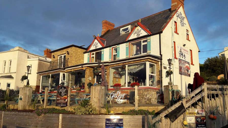 A view from outside The Gaslight Inn in Rossnowlagh