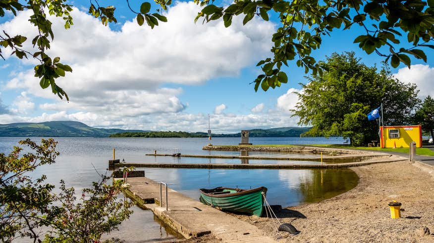 Mountshannon Beach in County Clare on a sunny day