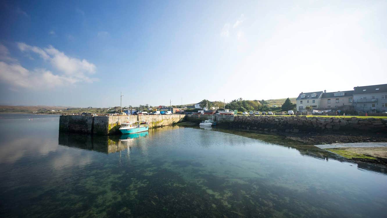 Cleggan Harbour in Galway.