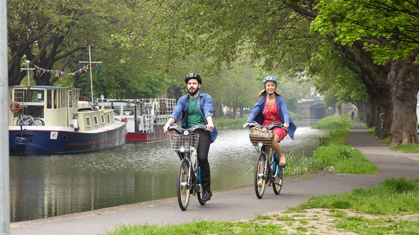 Hire a bike and travel around the city.
