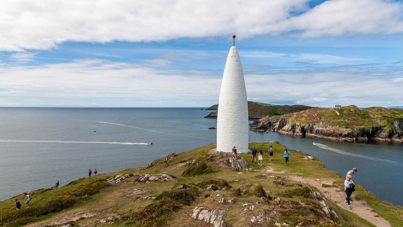 Views of Baltimore Beacon and Baltimore Harbour, County Cork