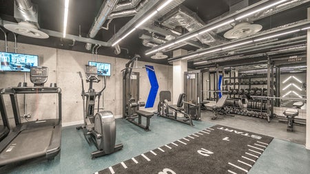View of gym and equipment