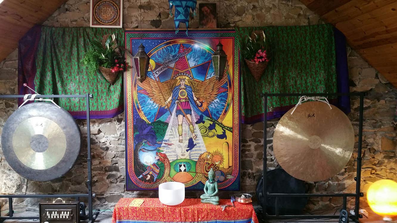 View of the meditation room in Tara Open Studio