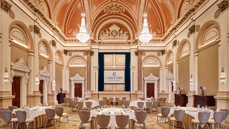 Dining area with tables and chairs