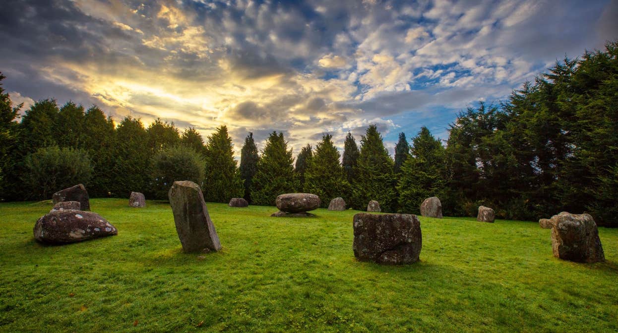 Image of a stone circle in Kenmare in County Kerry