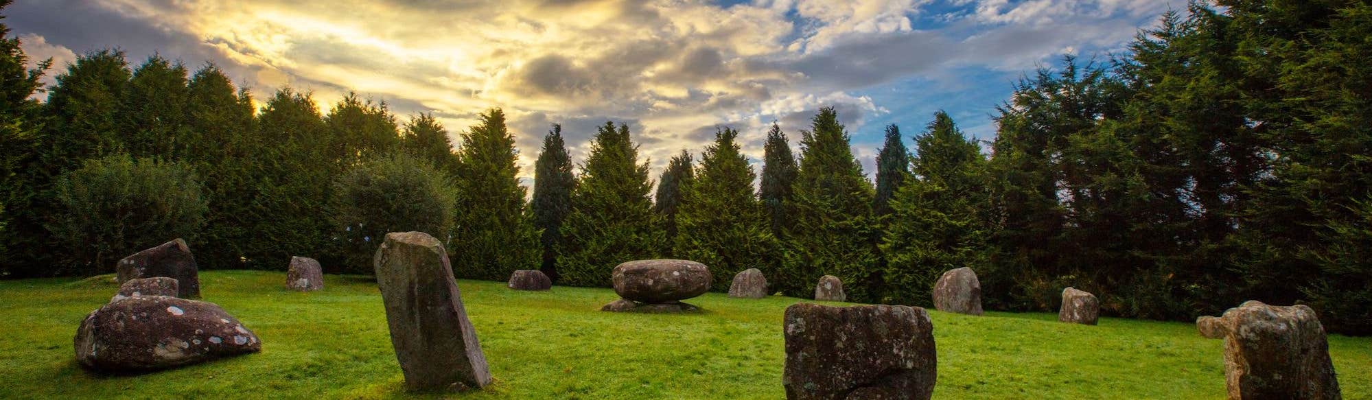 Image of a stone circle in Kenmare in County Kerry