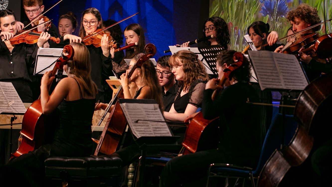The Irish Youth Baroque Orchestra in concert. Photo by Brid O'Donovan
