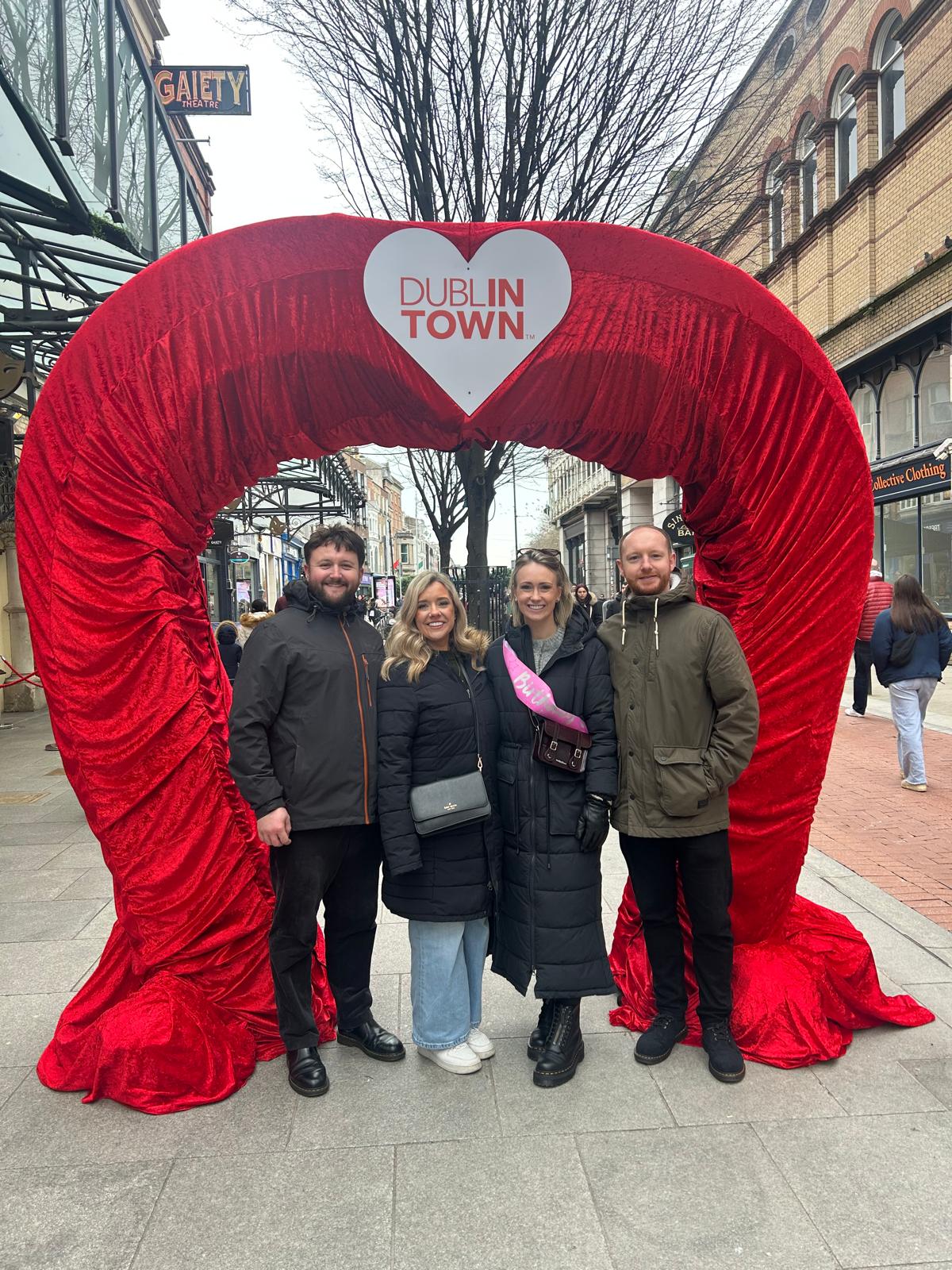 Romantic Dublin with a nod to St Valentine! Graphic