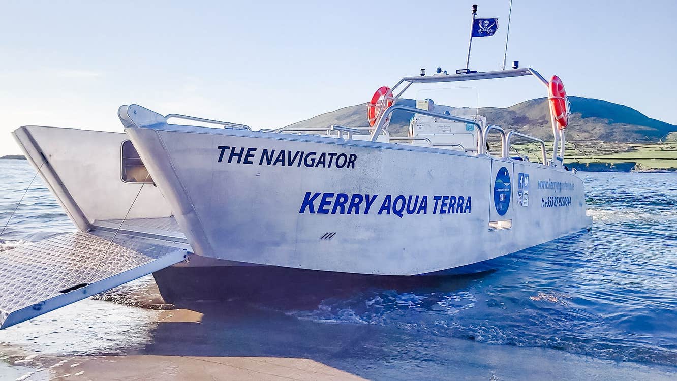 The Kerry Aqua Tours boat called The Navigator