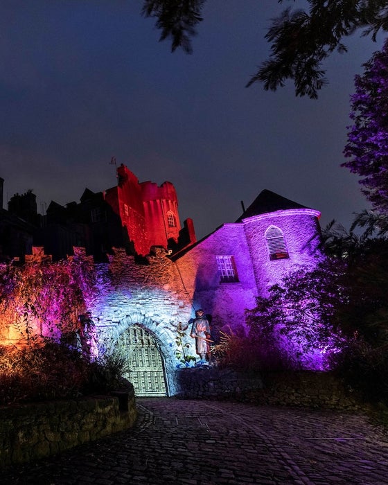 Malahide Castle at night