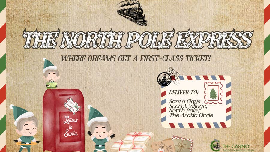 The North Pole Express - Where dreams get a first - class ticket at Casino Model Railway Museum, Malahide