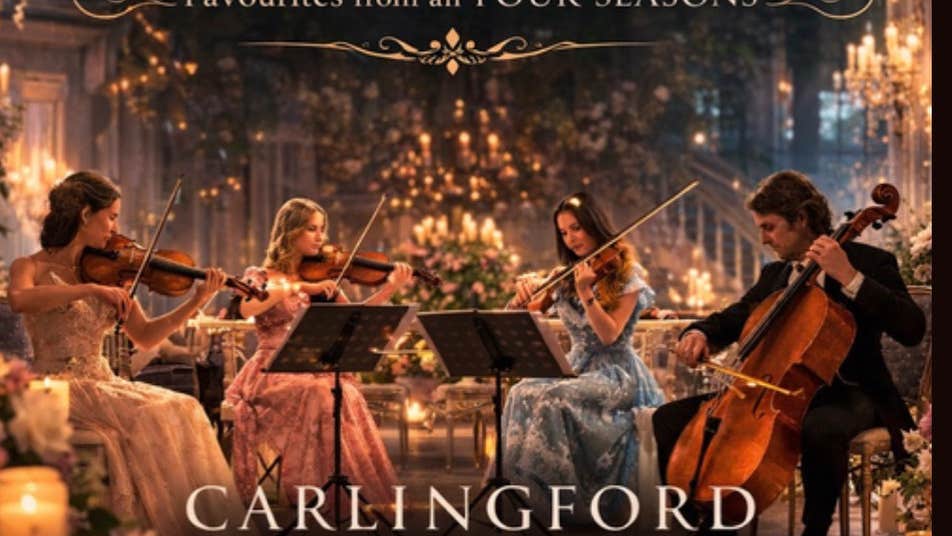 Information for D-Strings concert on 12th April in Carlingford covering Bridgerton hits