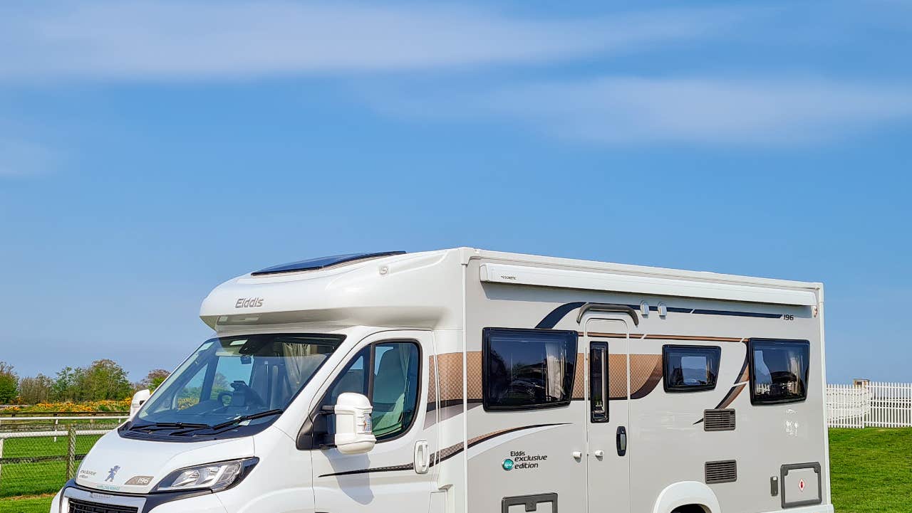 Side view of the campervan