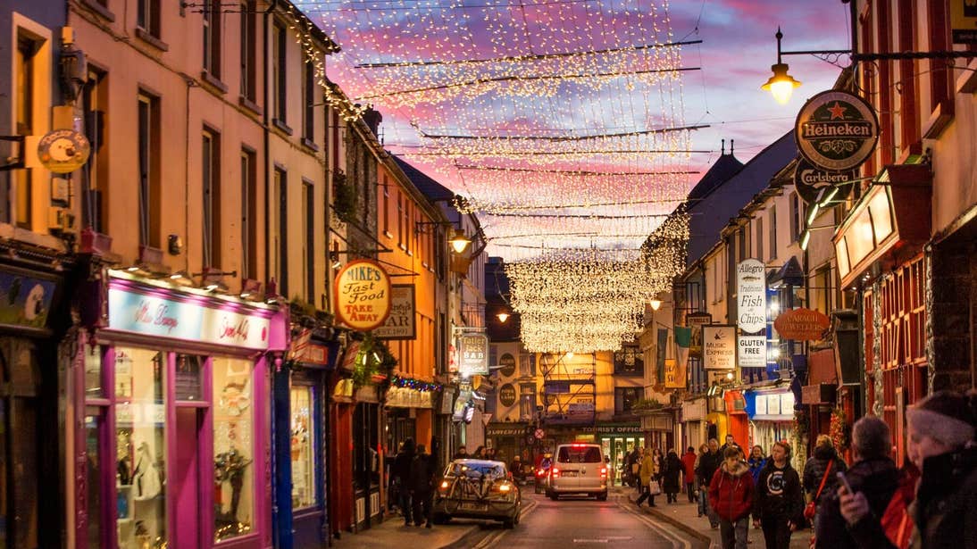Christmas decorations in Killarney, Co Kerry