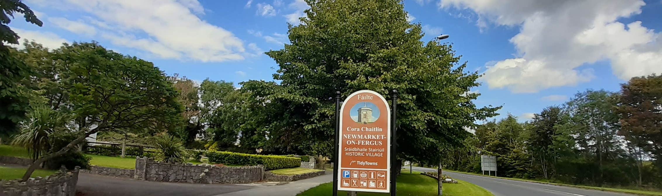 Image of a sign in Newmarket on Fergus in County Clare