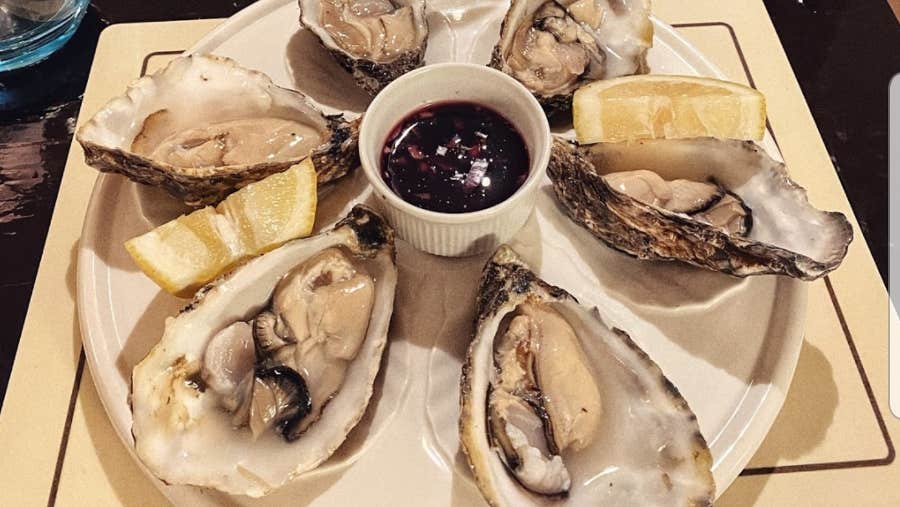 A sea food dish from the Oyster Tavern menu